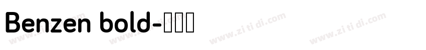 Benzen bold字体转换